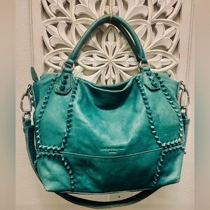 Liebeskind Berlin Leather purse 👛 turquoise spike hobo